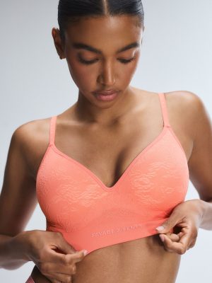 Seamless Floral Padded Bralette