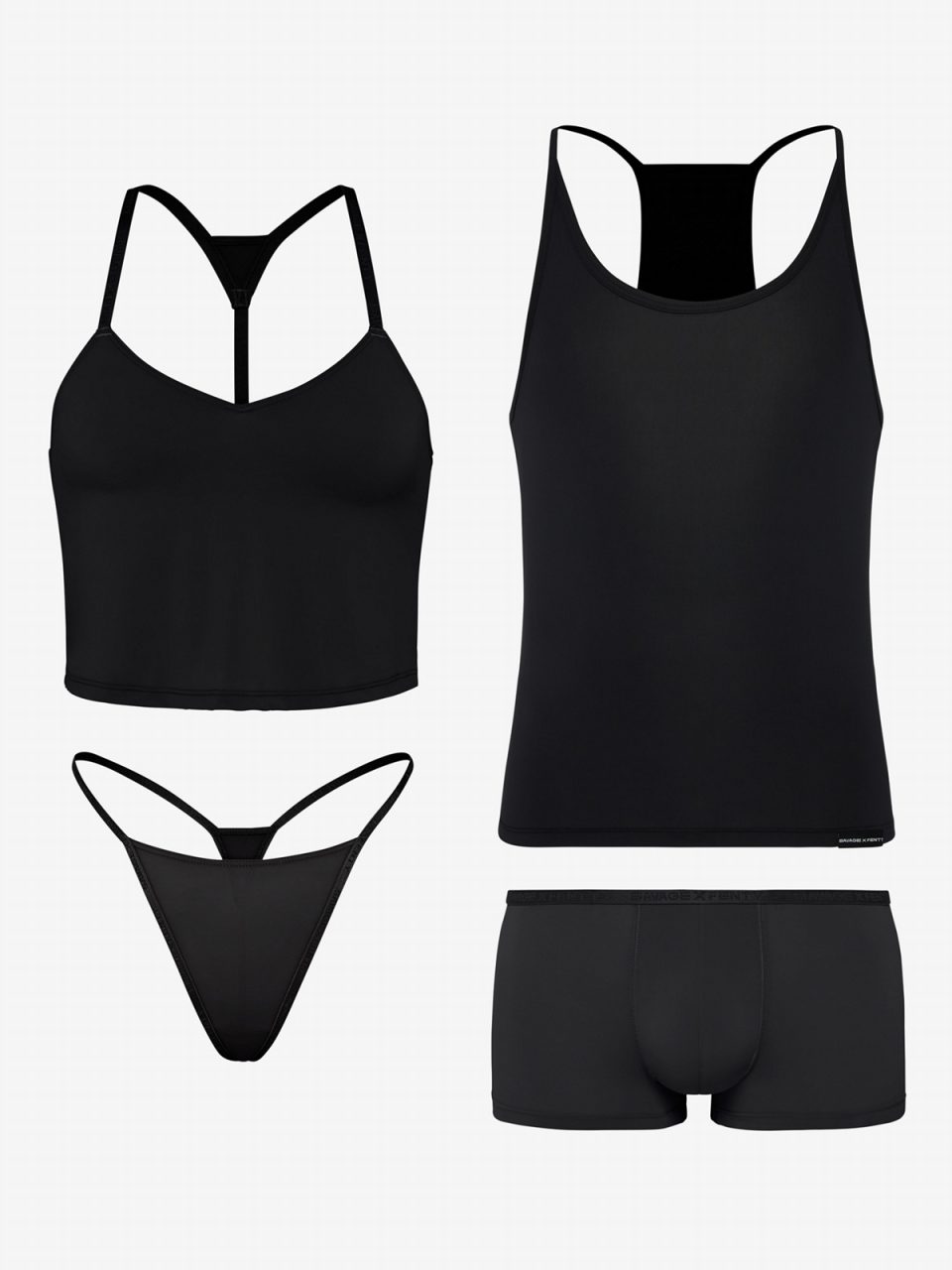 His N Hers Shadow Fit Cami 4-Piece Set