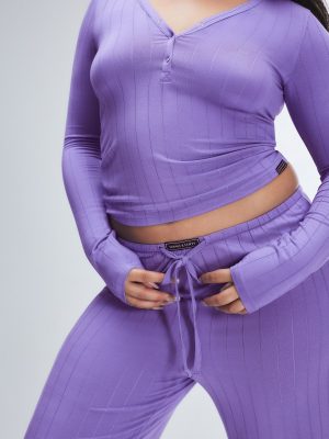 Sleek Stitch Modal Mid-Rise Sleep Pant