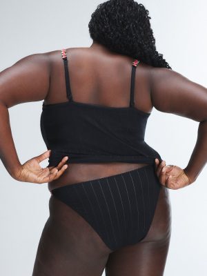 Sleek Stitch Modal Rosette-Trim String Bikini Panty