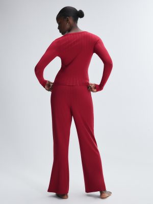 Sleek Stitch Modal Mid-Rise Sleep Pant