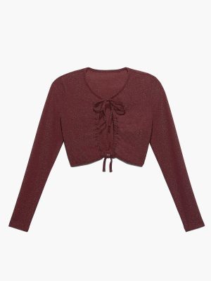 Sleep & Shine Long-Sleeve Crop Tee