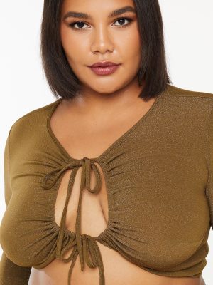 Sleep & Shine Long-Sleeve Crop Tee