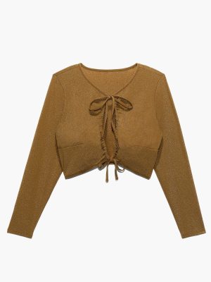 Sleep & Shine Long-Sleeve Crop Tee