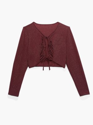 Sleep & Shine Long-Sleeve Crop Tee