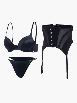 Slipper Satin 3-Piece Set