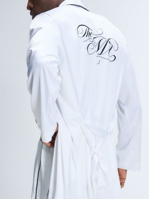 Smooth Suitor Wedding Satin Smoking Jacket