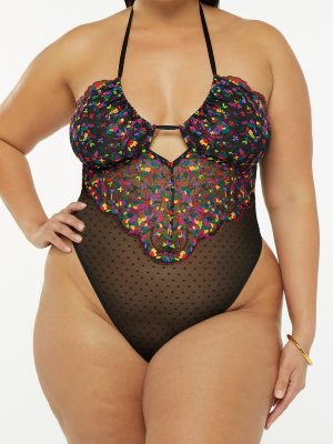 Steamy Floral Lace Teddy