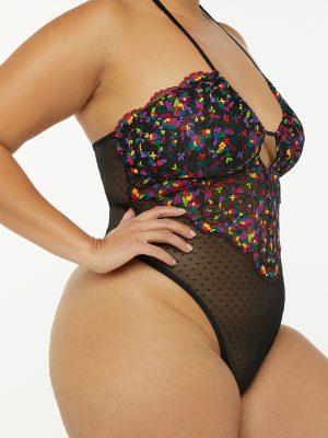 Steamy Floral Lace Teddy