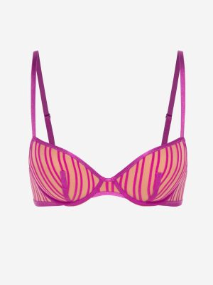 Strappy Hour Striped Lightly Lined Semi-Demi Bra