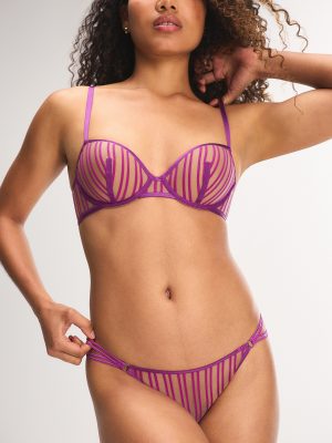 Strappy Hour Striped String Bikini Panty