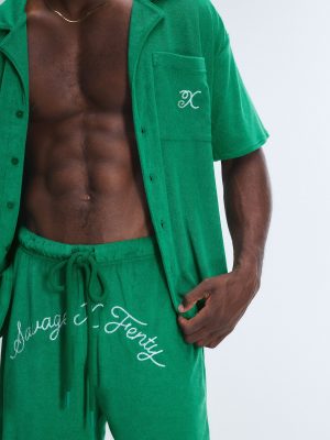 Terry Ease Button-Up Shirt