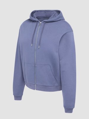 Weekender Terry Bridal Zip-Up Hoodie with Embroidered Logo
