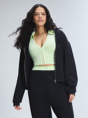 Weekender Terry Bridal Zip-Up Hoodie with Embroidered Logo