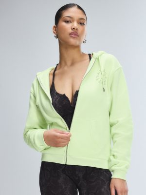 Weekender Terry Bridal Zip-Up Hoodie with Embroidered Logo