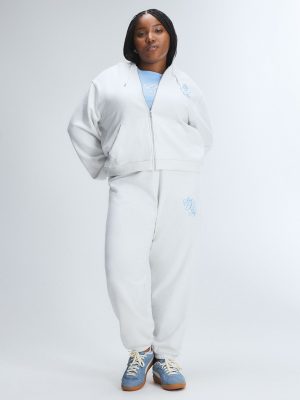 Weekender Terry Bridal Zip-Up Hoodie with Embroidered Logo