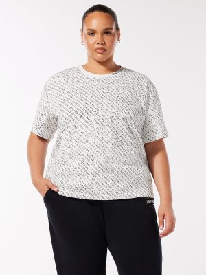 Essential Heavy Jersey Stacked Monogram Tee